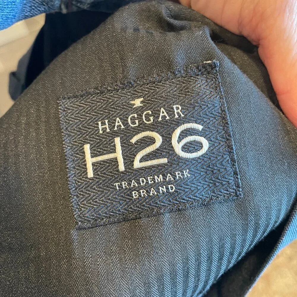 Haggar H26 Blue Work Trousers Size 32x32